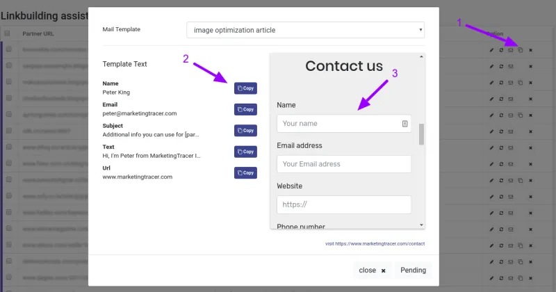 help linkbuilding contactform1