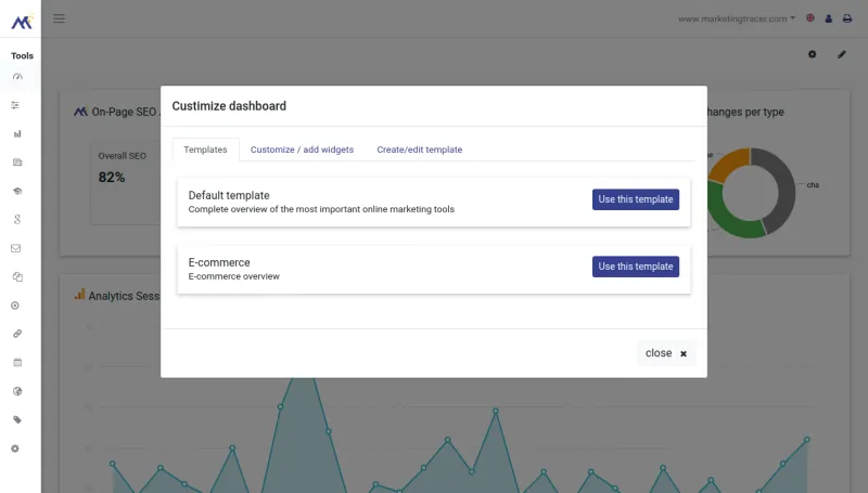 kpi dashboard customize